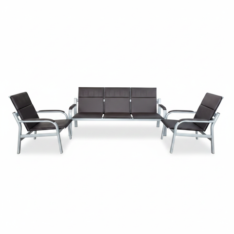 INFINI HOMES IH 8696 Luxury 3+1+1 Sofa Set in Black – Premium Living Room Furniture UAE | Buy Online with Delivery to Dubai, Abu Dhabi & All Emirates