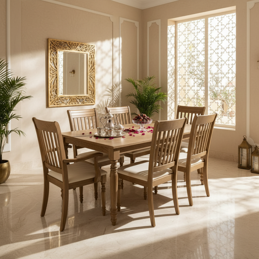 Dining Table Set IH 3746 (1+6) | 7-Seater Dining Furniture Dubai, Abu Dhabi, Sharjah