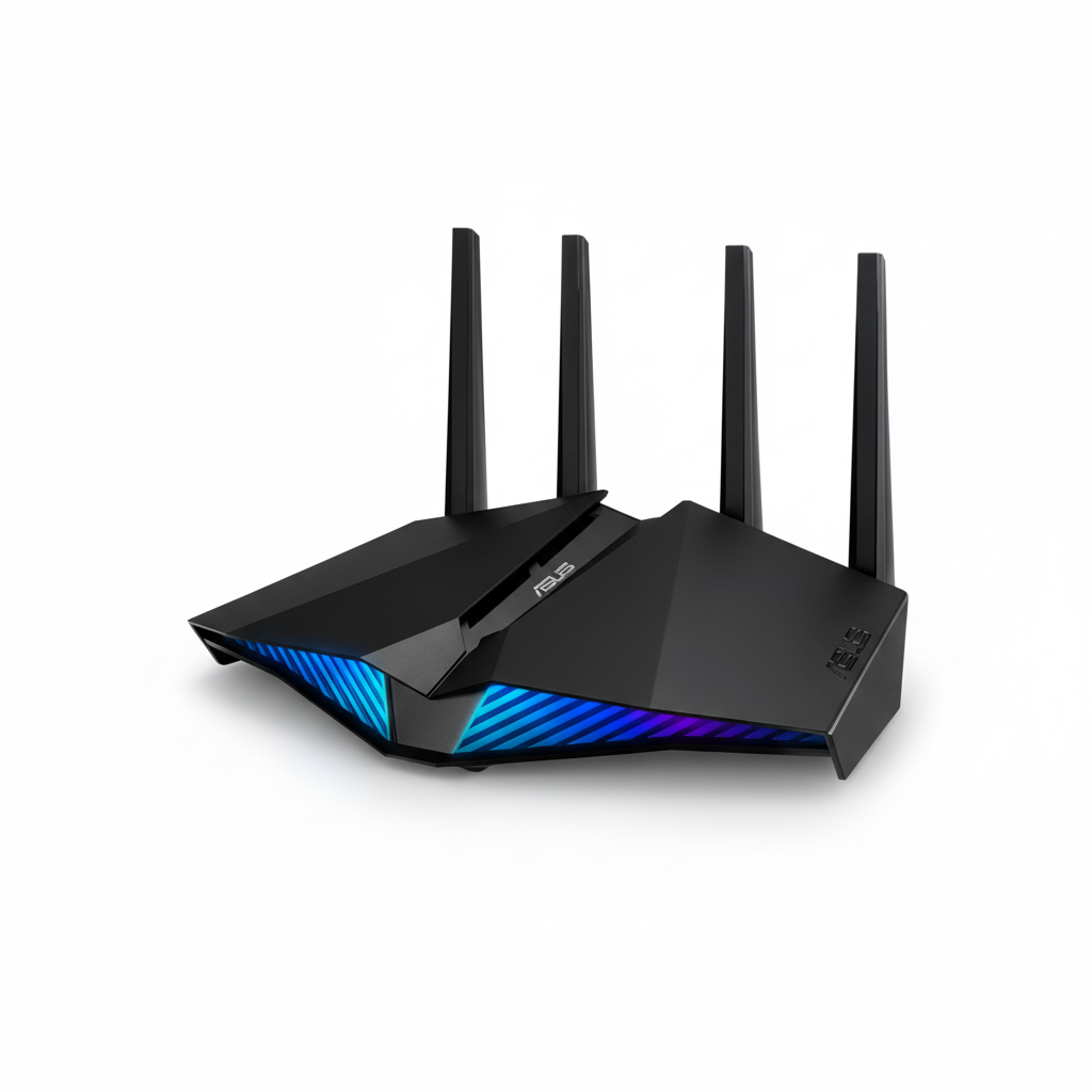 ASUS RT-AX82U AX5400 Dual-Band WiFi 6 Gaming Router UAE | PS5 Compatible Mobile Game Mode ASUS Aura RGB | Dubai Abu Dhabi Sharjah Ajman Umm Al Quwain Ras Al Khaimah Fujairah