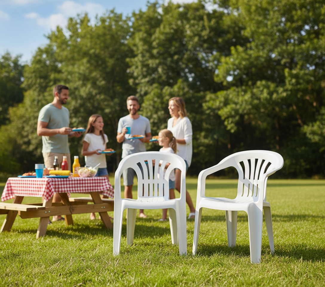 Premium Duchess Chair Set of 2 - White Plastic Outdoor Chairs UAE | Dubai Abu Dhabi Sharjah