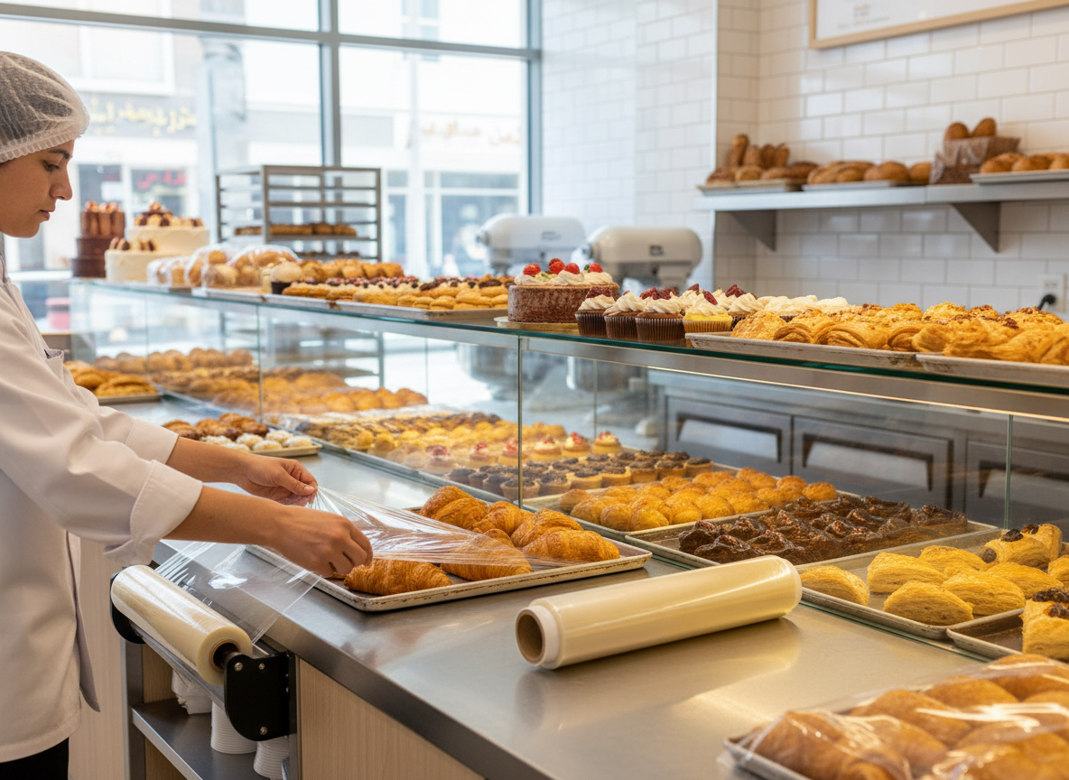 Infini Homes Cling Film 300ft Roll 30cm - Food Wrap Plastic Film 6 Pack | Premium Kitchen Stretch Wrap UAE