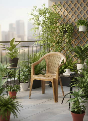 Premium Bamboo Chair Sandalwood - UAE Wide Delivery | Dubai Abu Dhabi Sharjah