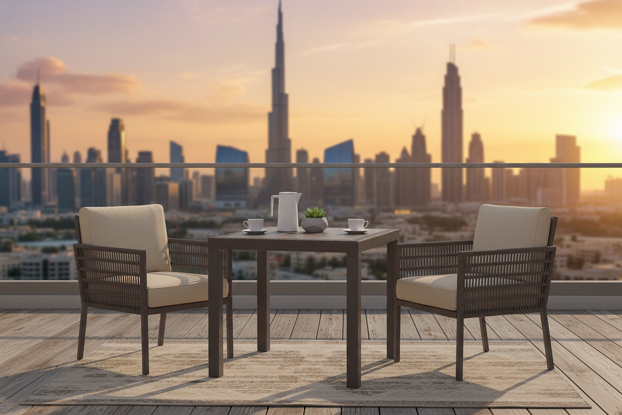 Cedarattan Dining Table Dark Brown - Premium Outdoor Furniture UAE | Dubai Abu Dhabi Sharjah