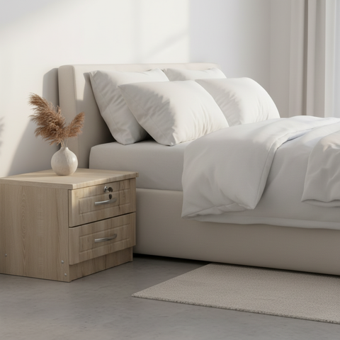 Wooden Night Stand | Bedside Table for UAE Homes | IH 7308