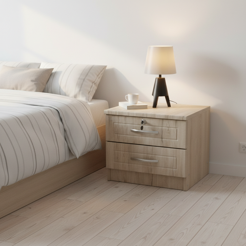 Wooden Night Stand | Bedside Table for UAE Homes | IH 7308