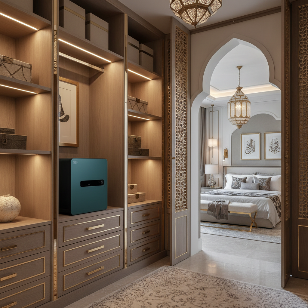 METACEL Fire Resistant Safe MC-040PR Green - Digital Lock & Fingerprint - UAE Delivery