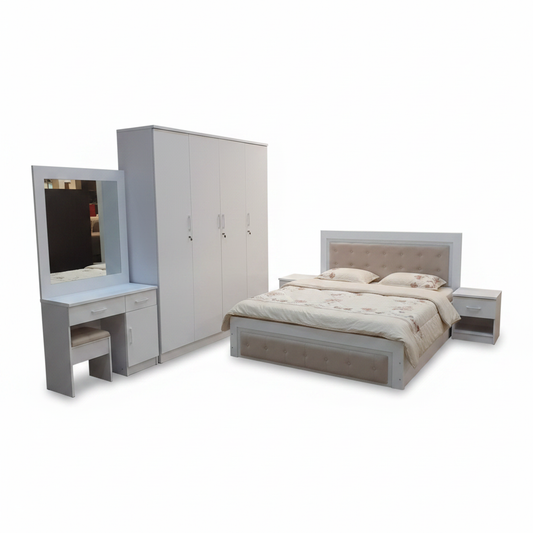 Bedroom Set IH 467 | King Size Wooden Bed 180x200 – INFINI HOMES UAE