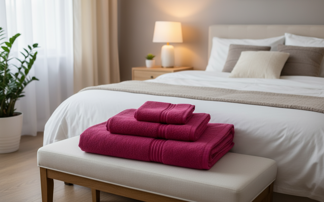 INFINI HOMES Luxury Cotton Towel Set - Premium Bath Linen Collection UAE