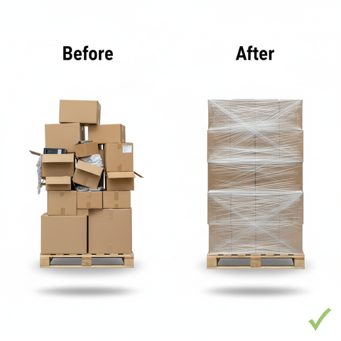 Stretch Film 2KG | 300mm Width | Hand Grade | 6 Rolls per Carton