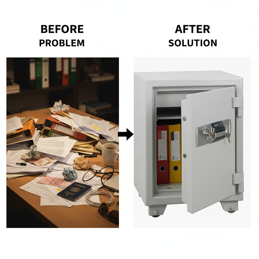 Eagle Safes Fire Resistant Safe ES-045 Digital + Key Lock | UAE Delivery Dubai Abu Dhabi Sharjah