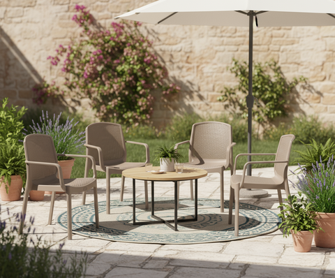 Premium Cedarattan Armchair Set of 4 - UAE Wide Delivery | Dubai Abu Dhabi Sharjah