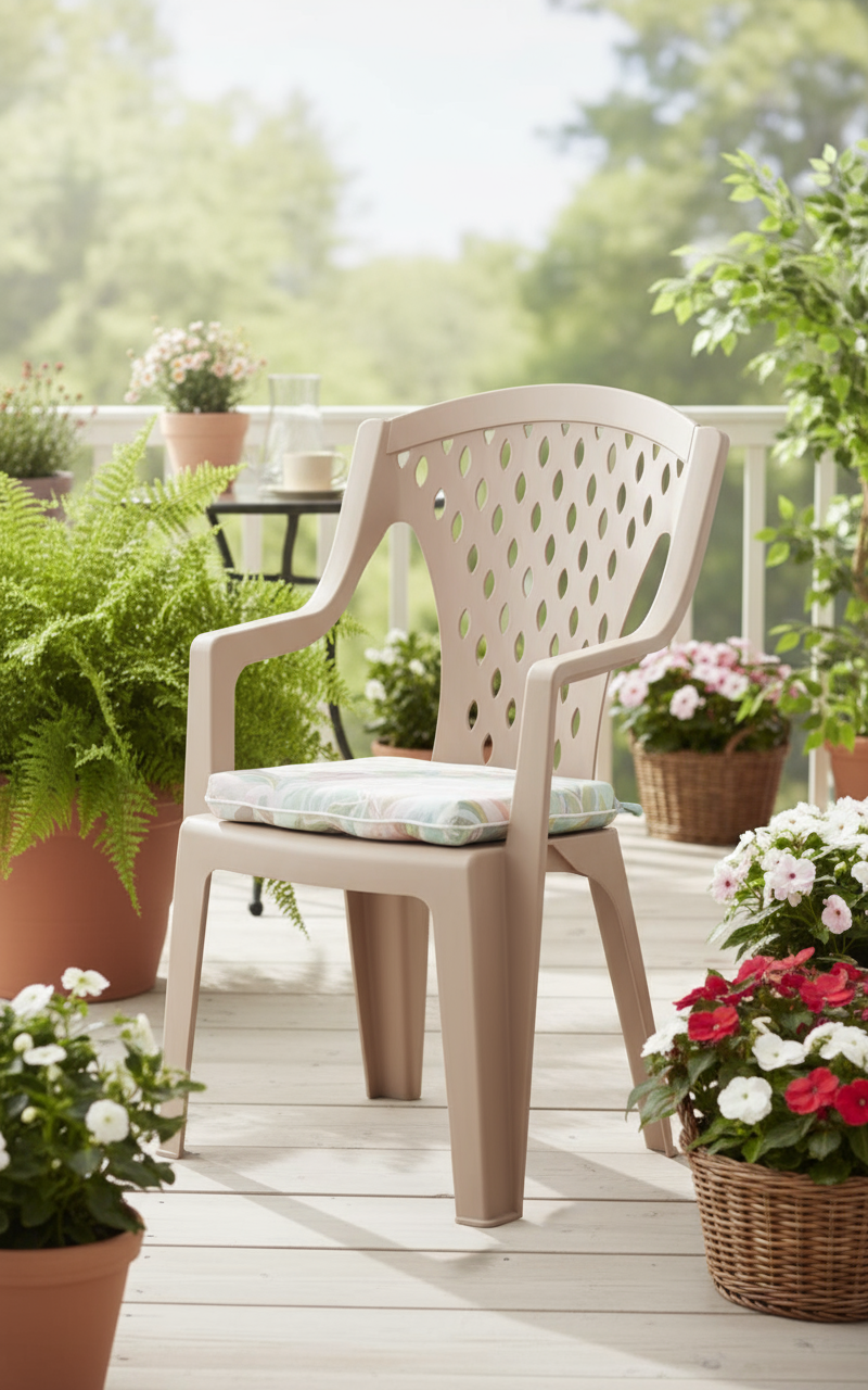 Queen Chair Beige - Premium Outdoor Furniture UAE | Dubai Abu Dhabi Sharjah