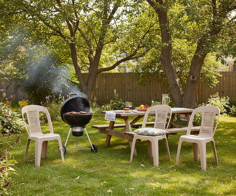 Premium Regal Chairs Set of 4 Beige - UAE Wide Delivery | Dubai Abu Dhabi Sharjah