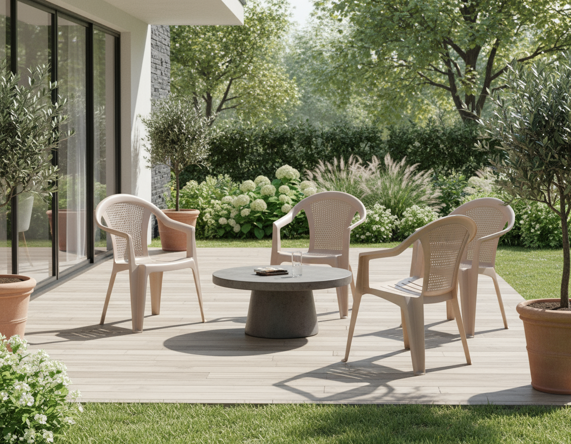 Premium Bamboo Dining Chairs Set of 4 - UAE Wide Delivery | Dubai Abu Dhabi Sharjah