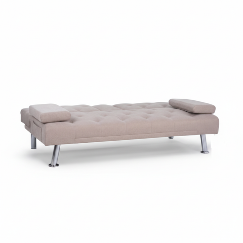 Sofa Cum Bed IH SB1038 | Brown Convertible Sofa Bed Dubai UAE