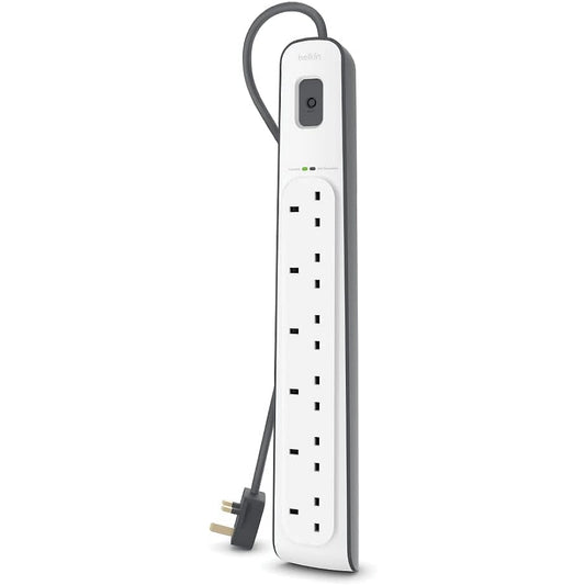 Belkin 6-Way Surge Protector UAE | 2m Extension Lead with 3680 Joule Protection | Dubai, Abu Dhabi & All Emirates Delivery