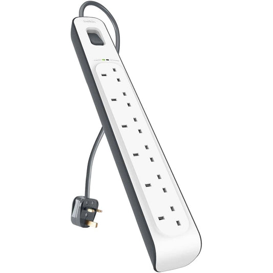 Belkin 6-Way Surge Protector UAE | 2m Extension Lead with 3680 Joule Protection | Dubai, Abu Dhabi & All Emirates Delivery