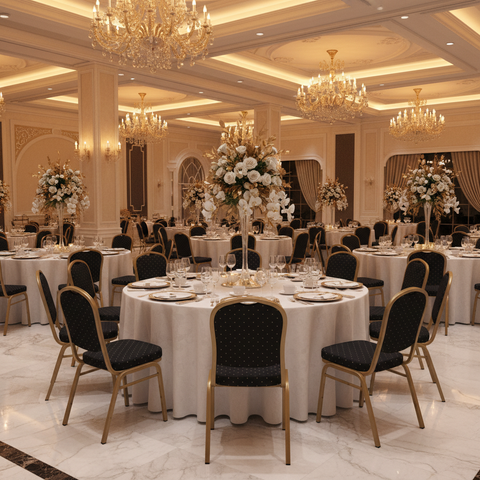 Hotel Chair IH 918T | Premium Hospitality Seating – INFINI HOMES UAE