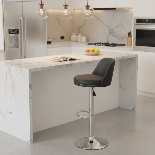 PU Black Bar Chair IH 275 | Premium Bar Stool UAE