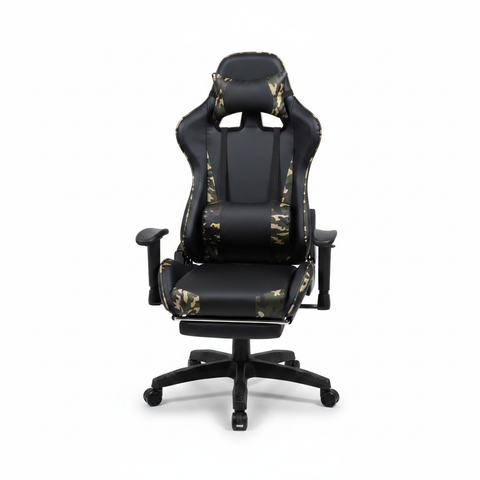 Black Camouflage Gaming Chair IH 742 with Adjustable Arms & Footrest – UAE Delivery | INFINI HOMES