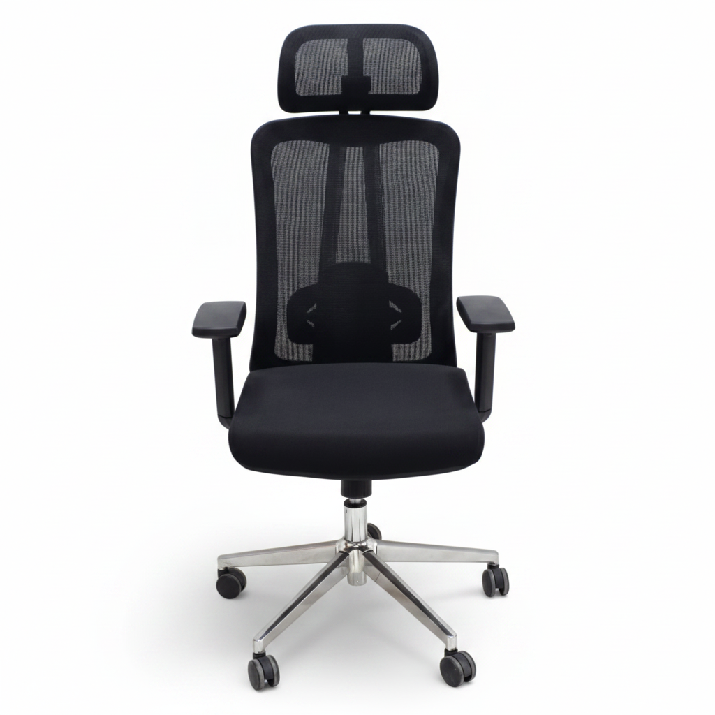 Black Ergonomic High-Back Mesh Office Chair IH-A213H on White Background – Buy in UAE