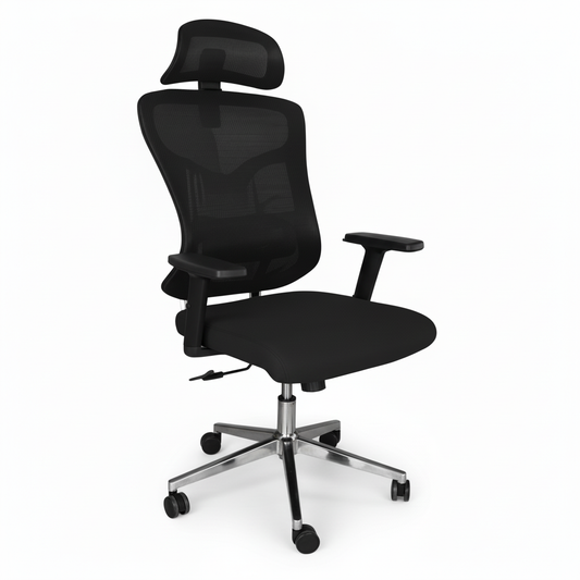 Ergonomic Mesh High Back Office Chair with Headrest UAE | Premium Executive Chair Dubai | IH 8001