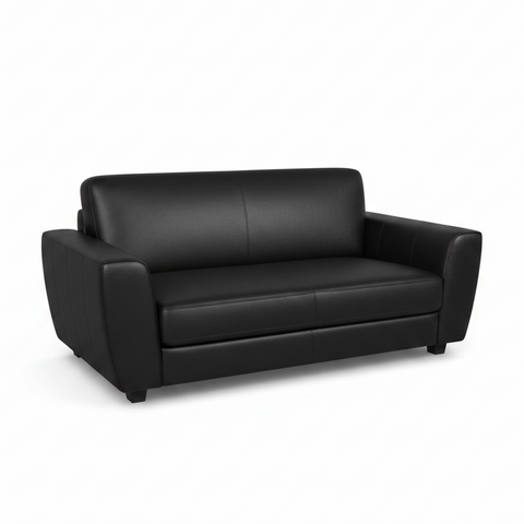 Black PVC Sofa Cum Bed IH-1002 – Convertible Sofa Bed for Living Room UAE