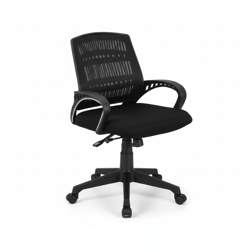 Low Back Office Chair with Nylon Base & Casters - Premium Ergonomic Desk Chair UAE | IH 514