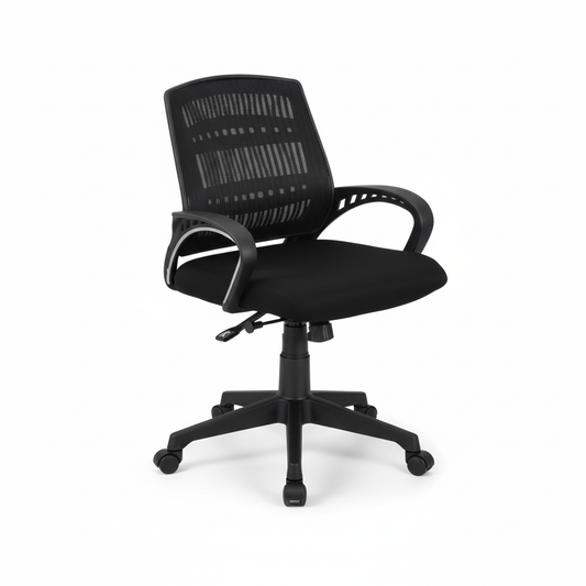 Low Back Office Chair with Nylon Base & Casters - Premium Ergonomic Desk Chair UAE | IH 514