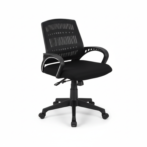 Low Back Office Chair with Nylon Base & Casters - Premium Ergonomic Desk Chair UAE | IH 514