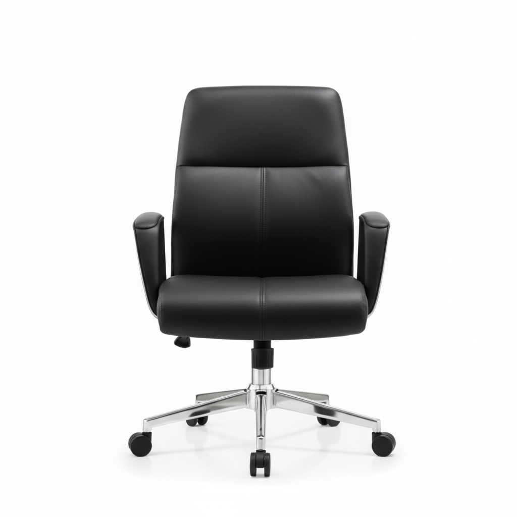 INFINI HOMES Medium Back Executive Chair UAE - Model Bryan MB Dubai Abu Dhabi Sharjah Black