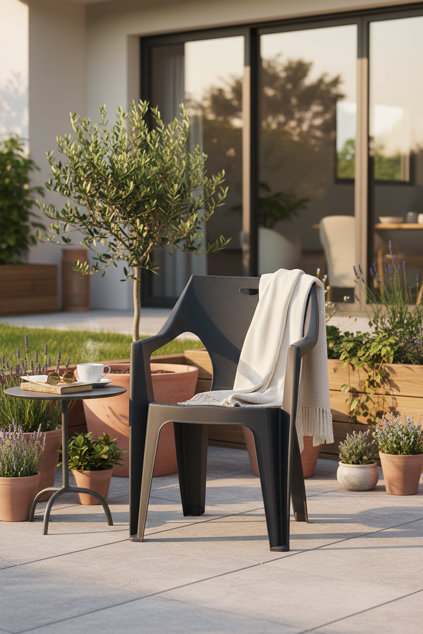 Premium Plastic Duke Armchair Cool Grey - UAE Wide Delivery | Dubai Abu Dhabi Sharjah