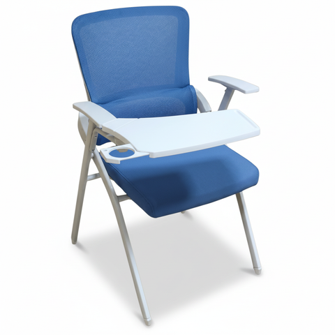 Study Chair with Foldable Writing Pad – Blue | IH-082 | UAE Delivery