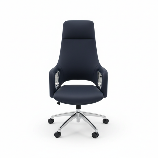 Executive Meeting Table Chairs UAE | Premium Office Seating (Blue)