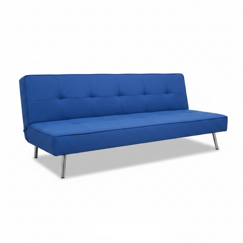 Dark Blue Sofa Cum Bed IH-124 – Premium Convertible Sofa Bed for UAE Homes | INFINI HOMES