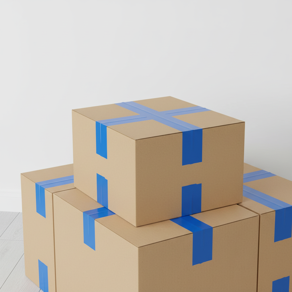 Blue Tape – 70 Yards | Premium Packaging Tape by INFINI HOMES