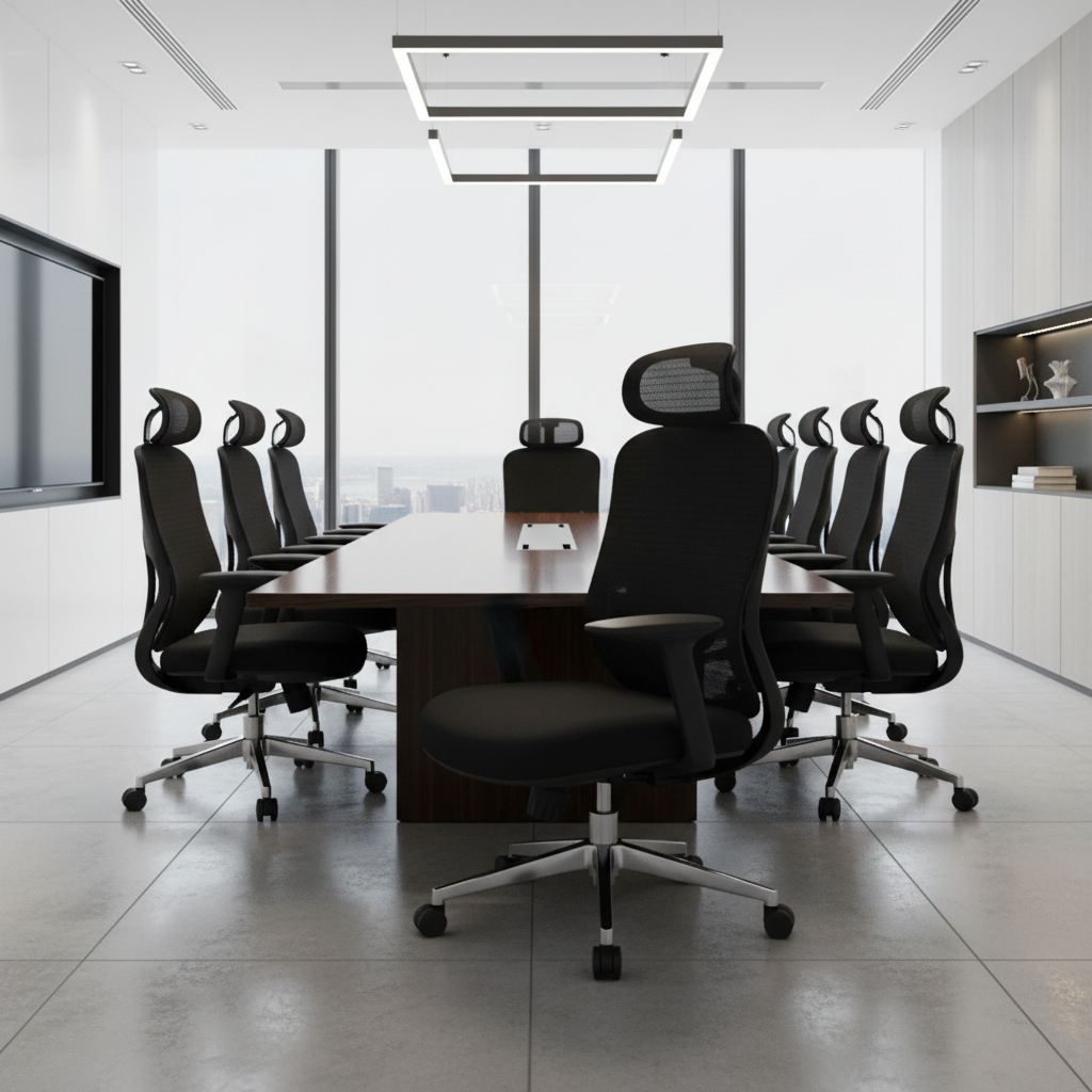 Ergonomic Mesh Office Chair with Headrest - High Back Executive Chair UAE | IH 688-A