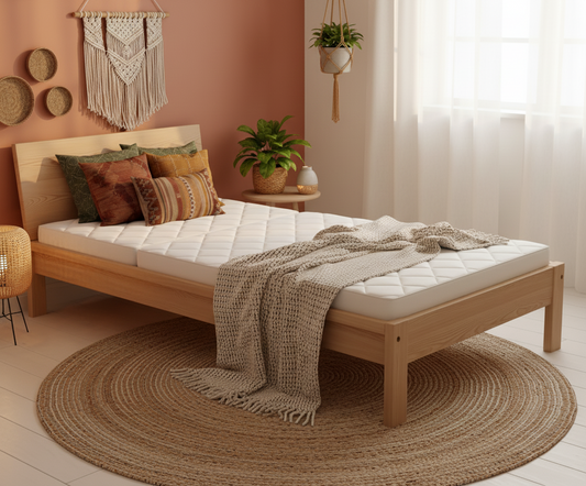 INFINI HOMES High Density Foam White Mattress - 90x180x10cm Folding