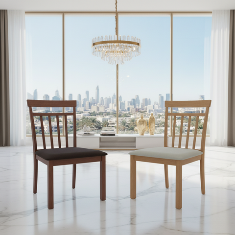 Malaysian Dining Chair IH 658 | Premium Wood Finish | INFINI HOMES UAE