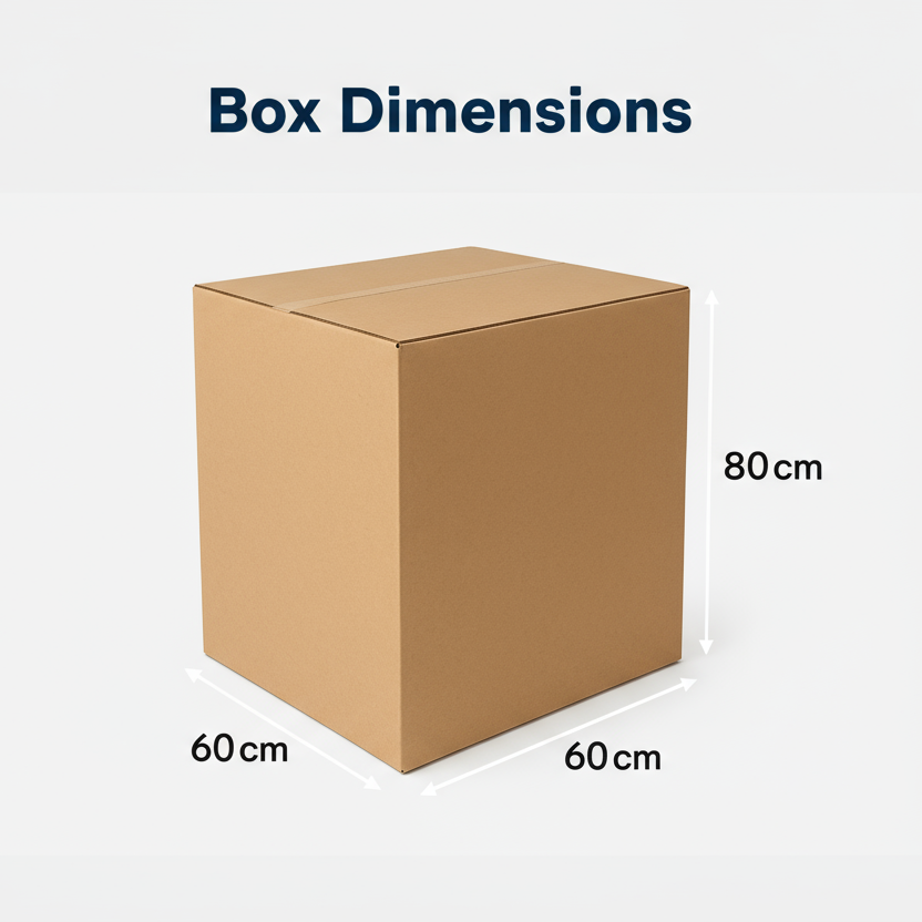 Cardboard Box 60x60x80cm UAE | Heavy Duty 5-Ply Shipping Carton Dubai Abu Dhabi