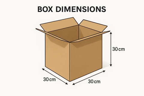Carton Box 30x30x30cm Dubai | Heavy Duty Shipping Box UAE | 5-Ply Corrugated Packaging