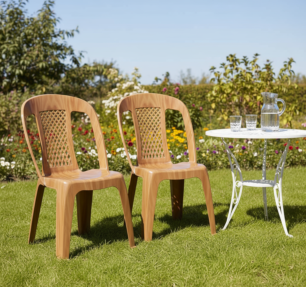 Premium Regal Chairs Set of 2 - Beige Outdoor Furniture UAE | Dubai Abu Dhabi Sharjah