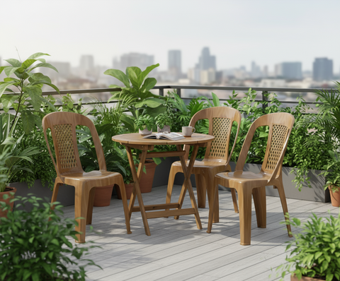 Premium Regal Chairs Set of 4 Beige - UAE Wide Delivery | Dubai Abu Dhabi Sharjah