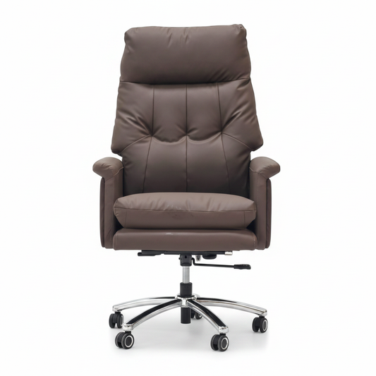 PU Leather Manager Chair Brown | Executive Boss Chair UAE – IH-A33H