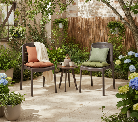 Premium Cedargrain Armless Chairs Set of 2 - UAE Wide Delivery | Dubai Abu Dhabi Sharjah