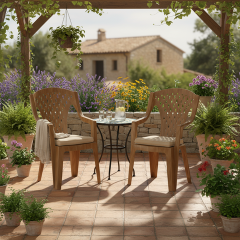 Premium Queen Chair Set of 2 Beige - UAE Wide Delivery | Dubai Abu Dhabi Sharjah