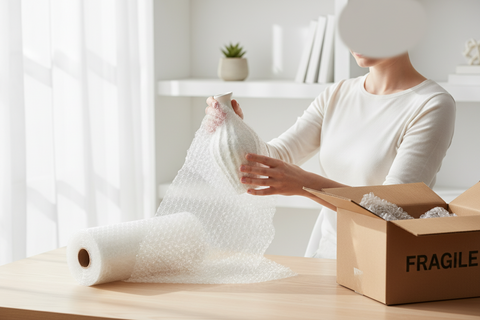 Premium Air Bubble Wrap Roll UAE - Heavy Duty Packaging Protection for Fragile Items | Dubai Abu Dhabi Shipping