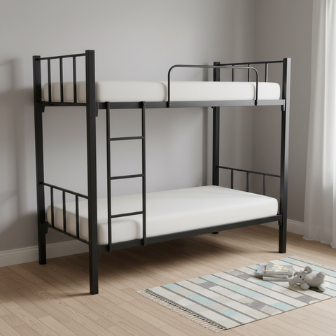 Heavy Duty Steel Bunk Bed UAE | Single Size 90×190 cm | INFINI HOMES