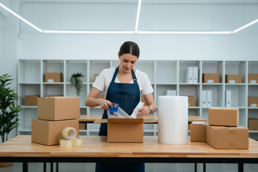 Premium BOPP Packing Tape Dubai UAE - Bulk Moving Shipping Storage Supplies Combo Pack