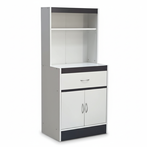 Multi-Purpose Kitchen & Storage Cabinet – White + Wenge | INFINI HOMES